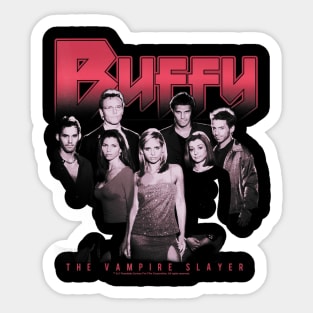 Buffy The Vampire Slayer Group Shot Dark Portrait Sticker